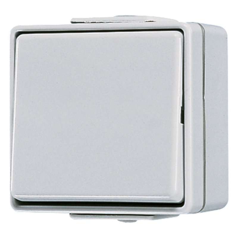 Intrerupator universal cap scara  cu carcasa aparenta IP44  WG600 , Jung 606W