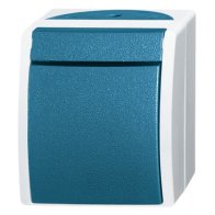 Intrerupator cruce aparent IP44  ABB , Busch-Jaeger Ocean 2601/7W-53