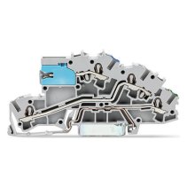 Clema etajata WAGO 2003-7641 , 0,25-2,5qmm seria 2003 NT/L/PE clemă cu arc gri