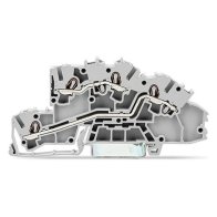 Clema etajata WAGO  2003-7642 , 0,25-2,5qmm seria 2003 L/L clemă cu arc gri