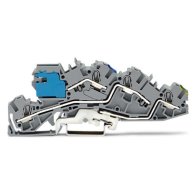 Clema etajata WAGO  2005-7641 , 4/6mm2 TOPJOB S IEK NT/L/PE  gri