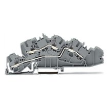 Clema etajata WAGO  2005-7642 , 4/6mm2 TOPJOB S IEK L/L  gri