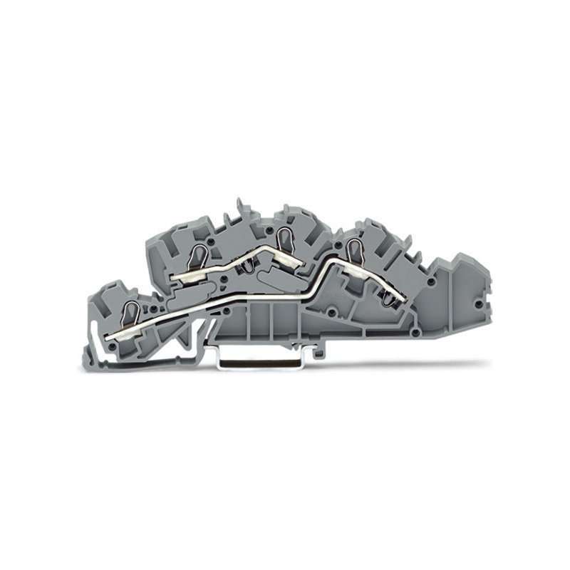 Clema etajata WAGO  2005-7642 , 4/6mm2 TOPJOB S IEK L/L  gri