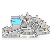 Clema etajata WAGO  2203-7641, NT/L/PE 2.5mm2 push-in CAGE-CLAMP gri