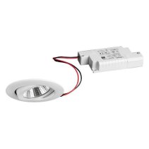 Set Spot LED incastrat 6W, 640lm BB03 rotund pivotant 3000K 38° alb