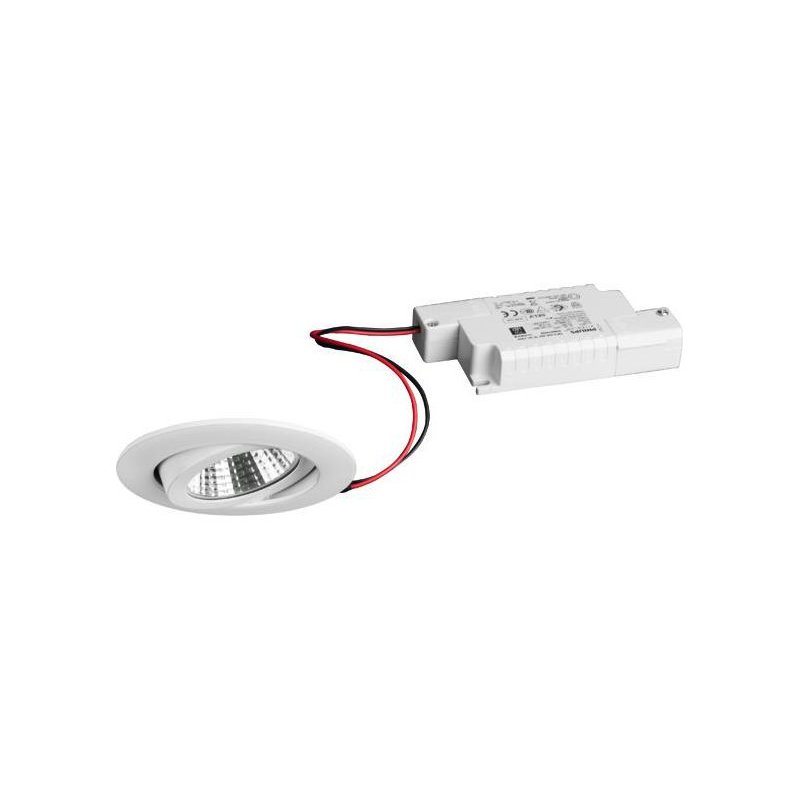Set Spot LED incastrat 6W, 640lm BB03 rotund pivotant 3000K 38° alb