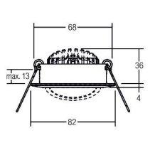 Set Spot LED incastrat 6W, 640lm BB03 rotund pivotant 3000K 38° alb