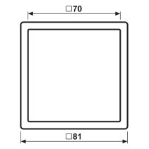 Rama simplă  Jung ES2981 din inox inoxidabil pentru montaj orizontal si vertical