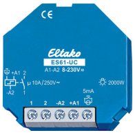 ES61-UC Releu impuls 1S / 10A doza electronic 8-230V AC/DC 2000W