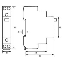 Releu de impuls 230V 16A, 1S