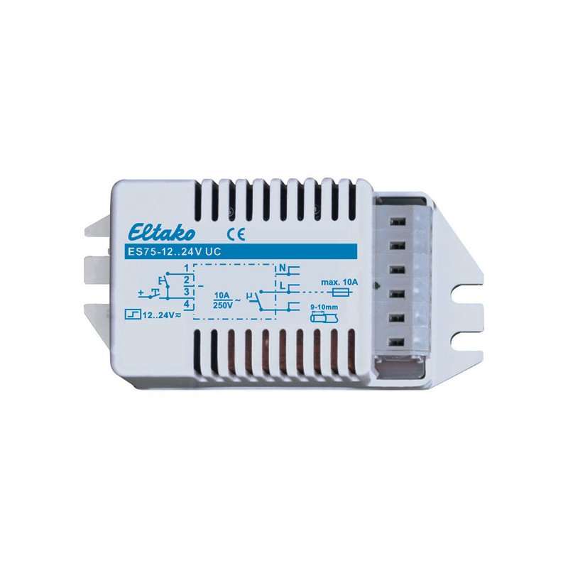 ES75-12..24VUC Releu Impuls montaj in lampa 1NO/10A/230V  12-24VControl   500W