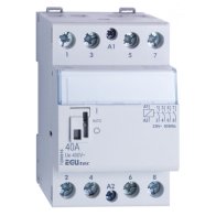 Contactor EGUtec REG , 4 NO 40A , cu control manual
