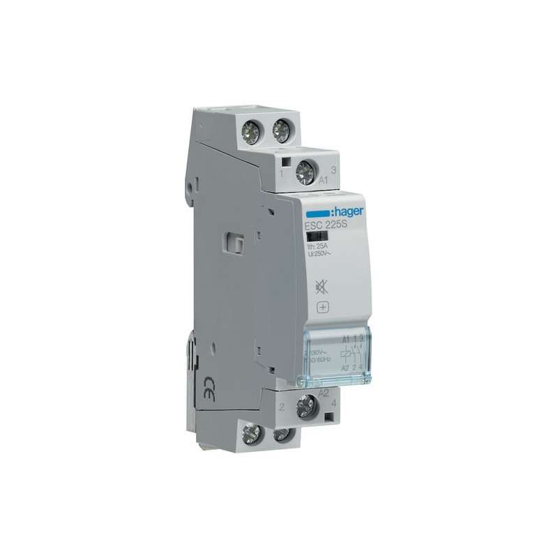 Contactor Hager 2NO  2-polig 25A IP20 AC/DC fara zgomot