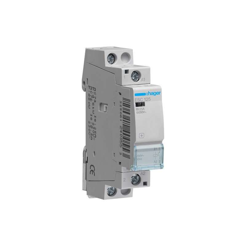 Contactor Hager 1NO  1-polig 25A IP20 AC/DC fara zgomot