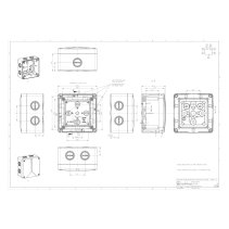 Cutie de joncțiune SLS  Abox060-L IP65  110x110x67 mm