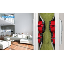 Doza de protecție împotriva incendiilor EI30-EI90 D-66mm H-62mm