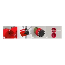 Doza de protecție împotriva incendiilor EI30-EI90 D-66mm H-62mm