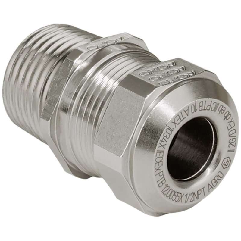 Kaiser EX1126.2NPT.440 ,Presetupă Ex Compact din alamă NPT 2 ,Ex d IIC / Ex e II Cablu Ø 36.0-44.0 mm ,