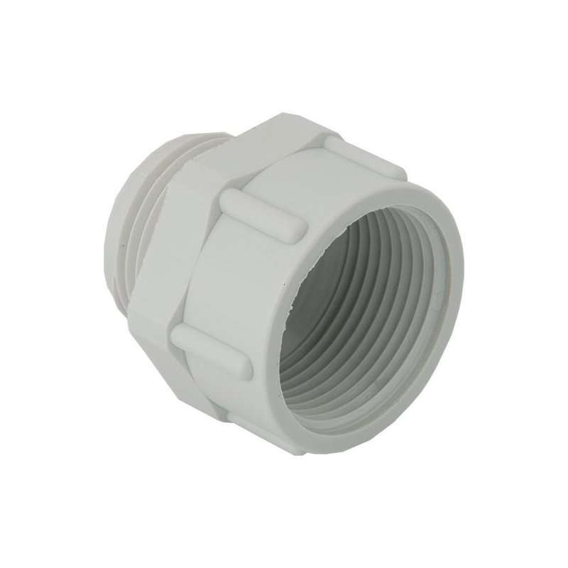 Kaiser 3463.48 ,Adaptor din plastic M63x1.5 - Pg48 ,gri deschis RAL 7035 ,Reducție