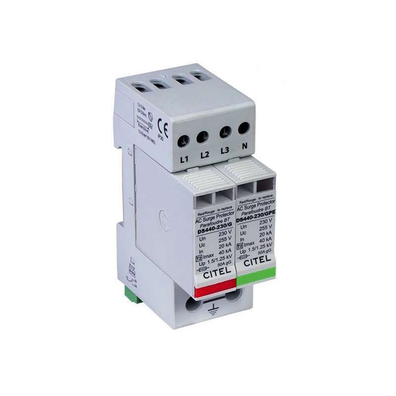 Descărcător cu 4 poli tip 275 V AC