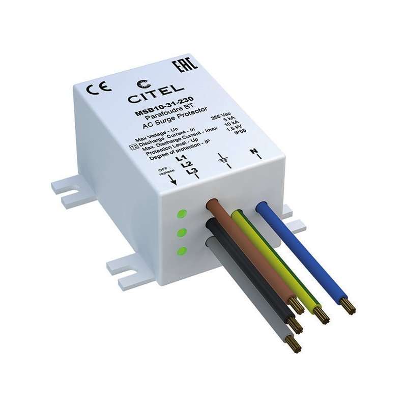 Protecție la supratensiune pentru iluminat cu LED-uri trifazate, IP65