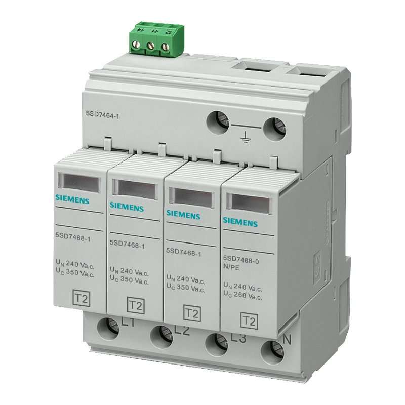 Descărcător Siemens 350V tip 2 4 poli 4 + 0 circuit