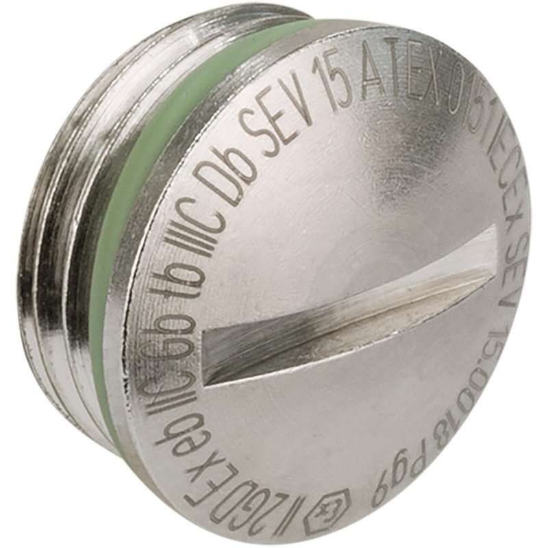 Kaiser EX8725.08 ,Dop înșurubabil din alamă M25x1.5 ,Ex e II, cu O-Ring FPM ,