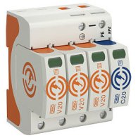 Descărcător OBO V20 tripolar cu N PE 280V