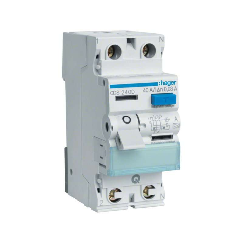 Int. Diferențial Hager QuickConnect 40A tip A 2 poli 30mA