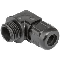 Kaiser 5215.17.40.95 ,Presetupă cu cot 90° din plastic M16x1.5 ,Neagră RAL 9005 Cablu Ø 6.5-9.5 mm ,