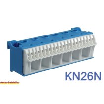 Hager QC KN26N - Bara N 6x 25mm² + 20x 4 mm²