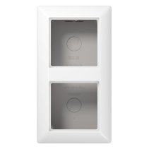 Carcasa aparenta pentru prize si aparataj seria A si AS  alb alpin , Jung AS582AWW