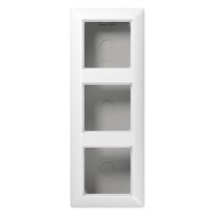 Carcasa aparenta pentru prize si aparataj seria A si AS  alb alpin , Jung AS583AWW