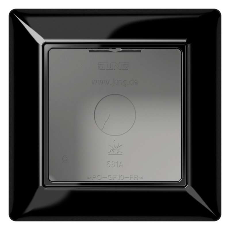 Carcasa aparenta pentru prize si aparataj seria A si AS neagra, Jung AS581ASW