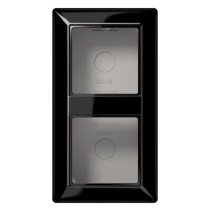 Carcasa aparenta pentru prize si aparataj seria A si AS negru , Jung AS582ASW