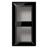 Carcasa aparenta pentru prize si aparataj seria A si AS negru , Jung AS582ASW