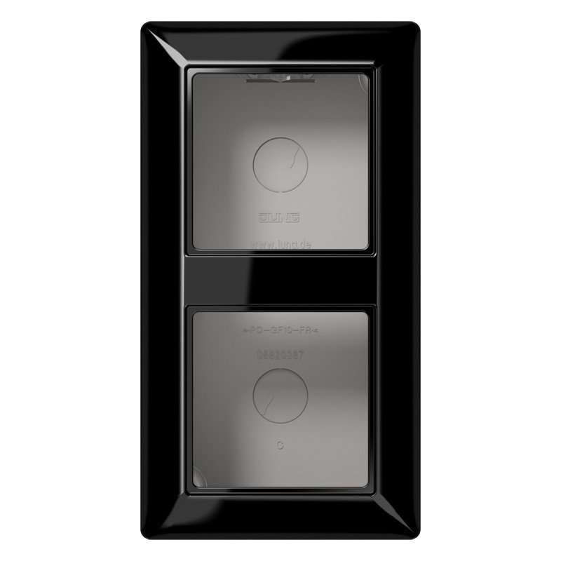 Carcasa aparenta pentru prize si aparataj seria A si AS negru , Jung AS582ASW