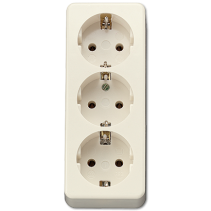 Jung 10S23L ,Priză montaj aparent triplă schuko® 16 A/250 V ~