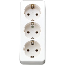 Jung 10S23LAWW ,Priză montaj aparent triplă schuko® 16 A/250 V ~