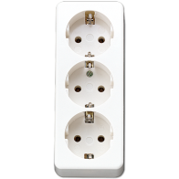Jung 10S23LAWW ,Priză montaj aparent triplă schuko® 16 A/250 V ~