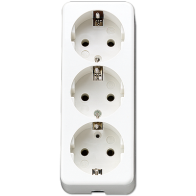 Jung 10S23LWW ,Priză montaj aparent triplă schuko® 16 A/250 V ~
