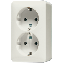 Jung 6020A ,Priză montaj aparent schuko® 16 A/250 V ~