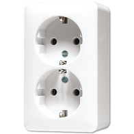 Jung 6020AWW ,Priză montaj aparent schuko® 16 A/250 V ~