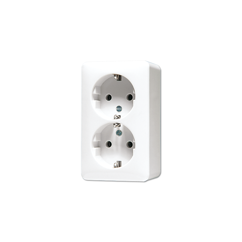 Jung 6020AWW ,Priză montaj aparent schuko® 16 A/250 V ~