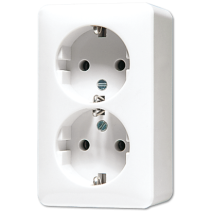 Jung 6020KIAWW ,Priză montaj aparent schuko® 16 A/250 V ~