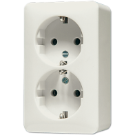 Jung 6022A ,Schuko® Priză montaj aparent 16 A/250 V ~ (terminale cu șurub)