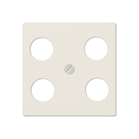 Jung A561-4SAT1 ,Placă centrală pentru priză cu 4 găuri SAT-TV (Hirschmann)