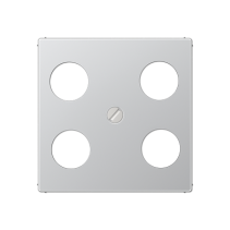 Jung A561-4SAT1AL ,Placă centrală pentru priză cu 4 găuri SAT-TV (Hirschmann)