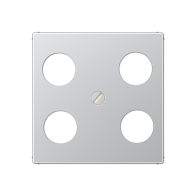 Jung A561-4SAT1AL ,Placă centrală pentru priză cu 4 găuri SAT-TV (Hirschmann)