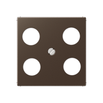 Jung A561-4SAT1MO ,Placă centrală pentru priză cu 4 găuri SAT-TV (Hirschmann)